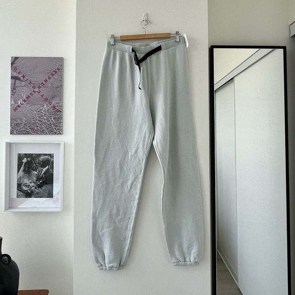 John Elliott BELTED VINTAGE FLEECE SWEATPANTS - SKY - Picture 8 of 13
